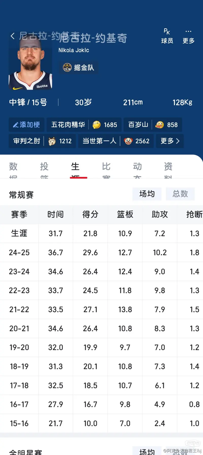 包含杨瀚森把体能练好，第一个赛季不会弱于同期约基奇的词条